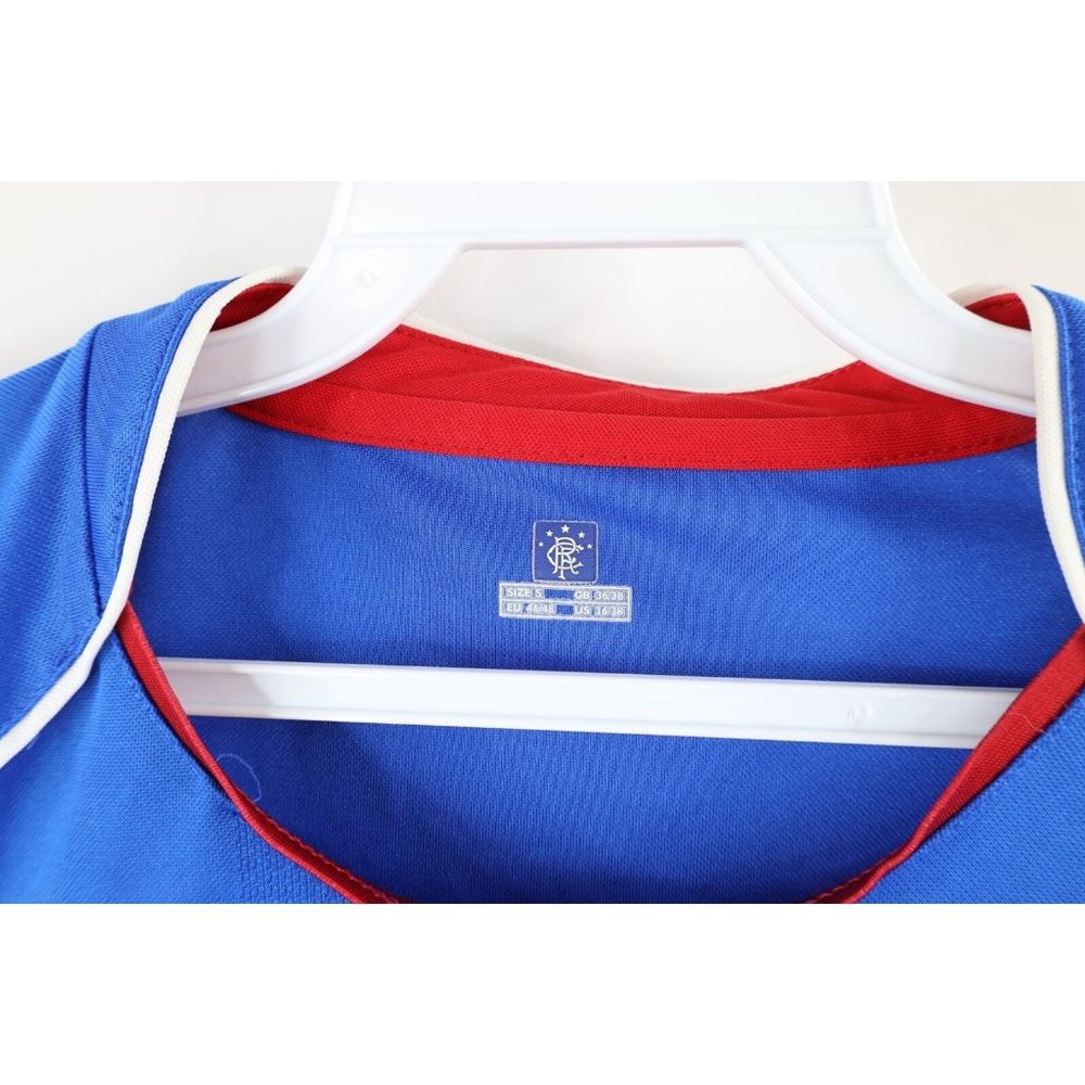 Vintage Umbro Mens Small Spell Out Carling Glasgow Rangers Soccer Jersey Blue - Picture 8 of 11